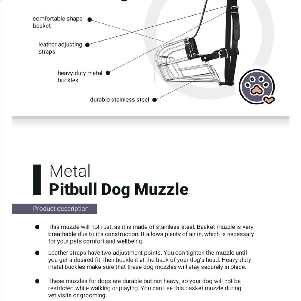 Dog Muzzle - Picture 6 of 7